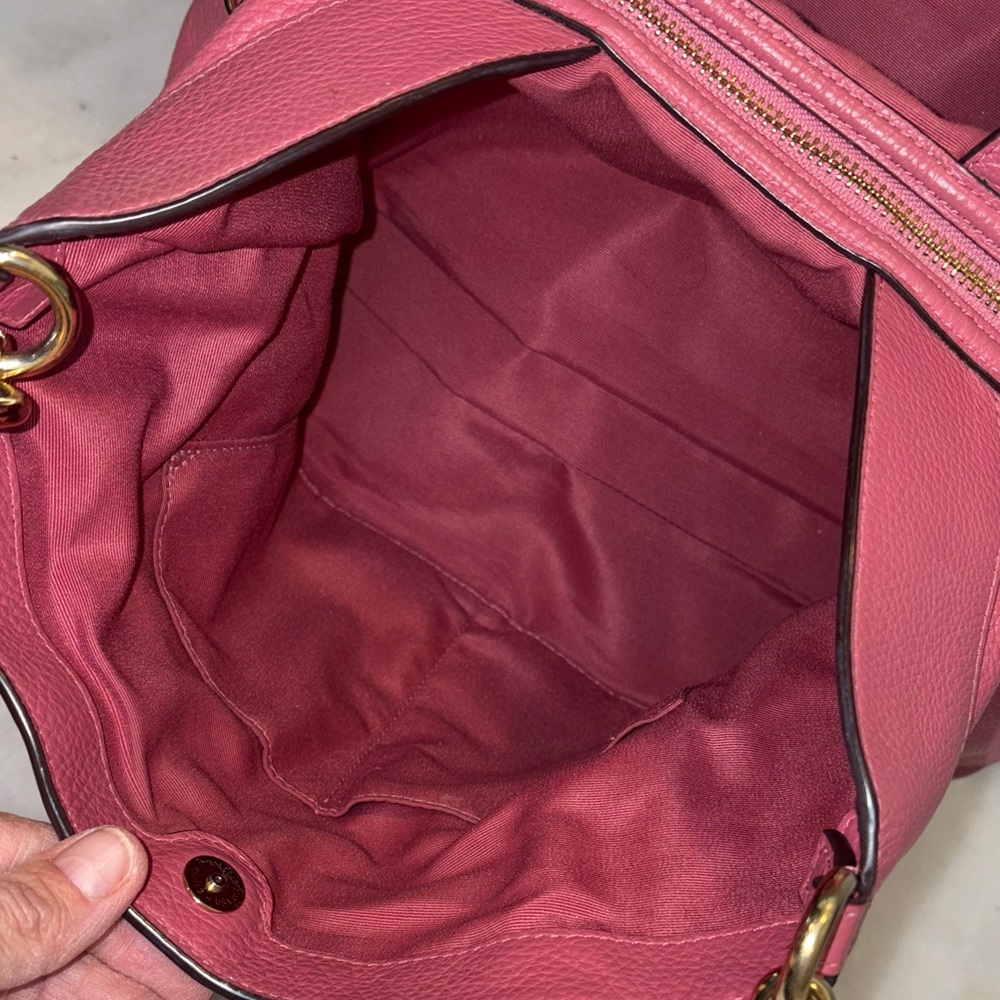 Coach Bag Purse Handbag Leather Large Lexy Pink Pebbled Shoulder Bag Pocketbook - Picture 15 of 17